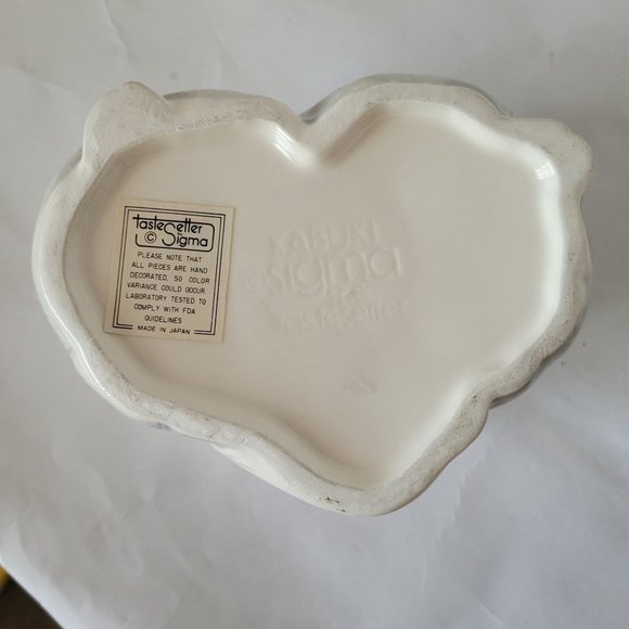 Vintage Kabuki Tastesetter by Sigma Fan Dancer Figurine Lidded Jar Marked - Picture 9 of 10